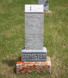 Mary Domsten Grave
